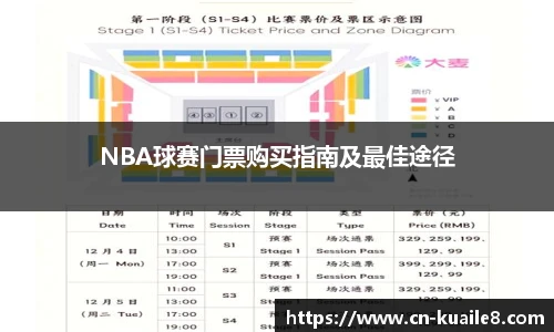 NBA球赛门票购买指南及最佳途径