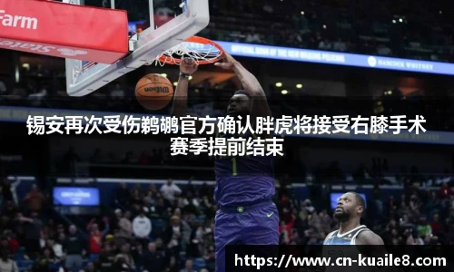 锡安再次受伤鹈鹕官方确认胖虎将接受右膝手术赛季提前结束